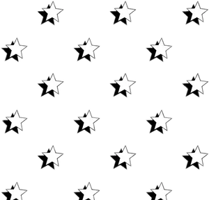 Monochrome Star Pattern PNG image