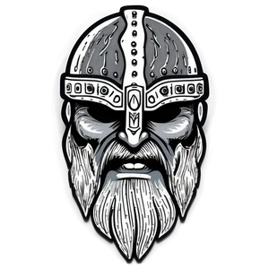 Monochrome Vikings Logo Png Ffj71 PNG image