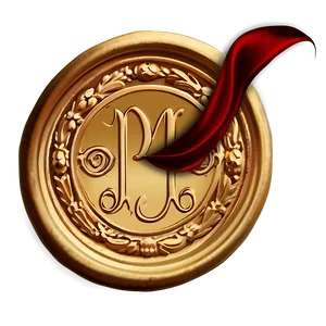 Monogram Wax Seal Png 60 PNG image