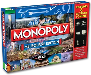 Monopoly Melbourne Edition Board Game PNG image