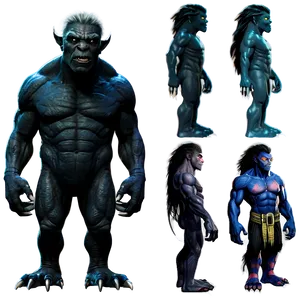 Monster Characters PNG Ble