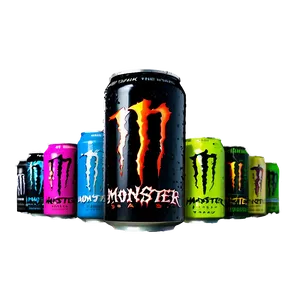 Monster Energy Drink Flavors Assortment PNG Ten