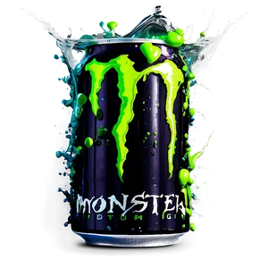 Monster Energy Drink Splash Effect PNG 51