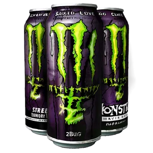 Monster Energy Drink Street Art Png Xpu PNG image