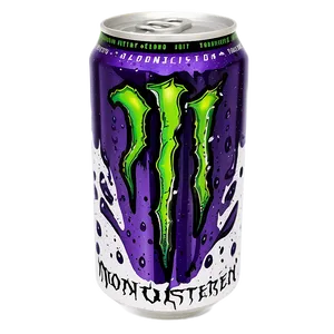 Monster Energy Drink With Dew Drops PNG 06202024
