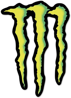 Monster Energy Logo Yellowon Black PNG