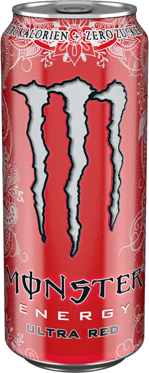 Monster Energy Ultra Red Can PNG image