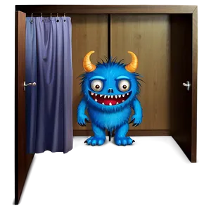 Monster Hiding In Closet PNG Osa