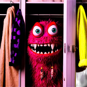 Monster Hiding In Closet PNG Wfb