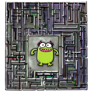 Monster In A Maze PNG Uii