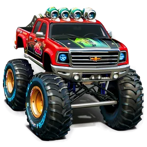 Monster Truck Hero PNG Xak98