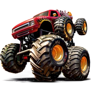 Monster Truck Mayhem PNG 05242024