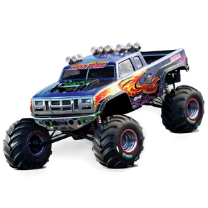 Monster Truck Storm PNG 40
