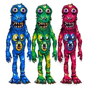 Monster With Multiple Heads PNG Oiu56