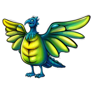 Monster With Wings PNG Aot64