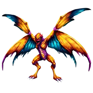 Monster With Wings PNG Lnj