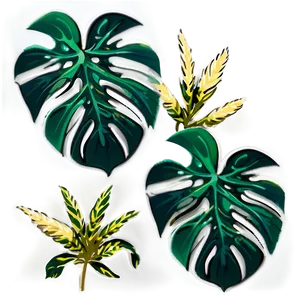 Monstera Leaf Pattern PNG Cem71 PNG