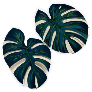 Monstera Leaf Pattern PNG Evc15 PNG