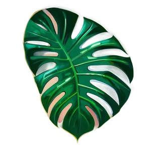 Monstera Leaf Sketch PNG 33