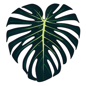 Monstera Outline Graphic PNG 05232024