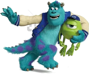 Monsters Inc Mikeand Sulley PNG image