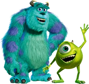 Monsters Inc Mikeand Sulley PNG image