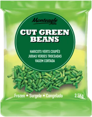 Monteagle Cut Green Beans Package2.5kg PNG image