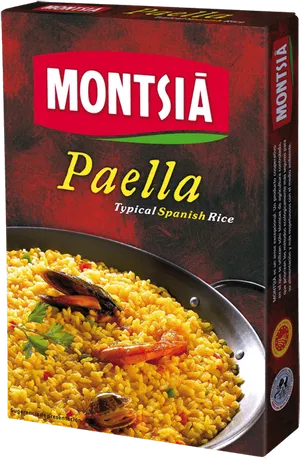 Montsia Paella Typical Spanish Rice Packaging PNG image