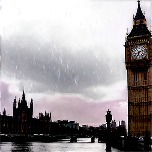 Moody Big Ben In Rain PNG 23 PNG