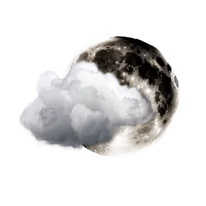 Moon And Cloud PNG 04302024