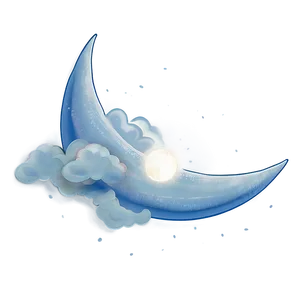 Moon And Clouds Transparent Png Jde26 PNG image