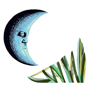 Moon And Night Landscape Transparent PNG Lna52 PNG