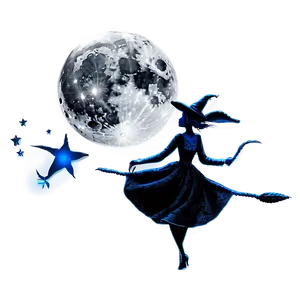 Moon And Witch Transparent PNG Bra40 PNG
