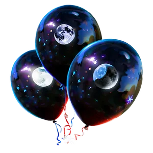 Moon Balloons PNG 05042024