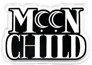 Moon Child Sticker Graphic PNG image