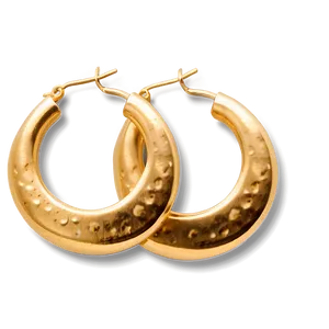 Moon Hoop Earring Png 06132024 PNG image