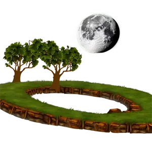 Moon Illuminated Path PNG Rtt89 PNG