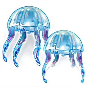 Moon Jelly Swimming Pose PNG Ubs74 PNG
