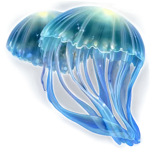 Moon Jelly With Starry Background PNG 06292024 PNG