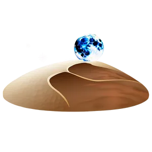 Moon Over Desert Dunes Png 81 PNG image