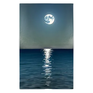 Moon Reflection Ocean Png 25 PNG image