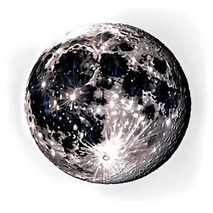 Moon Surface Night Sky View PNG 06262024