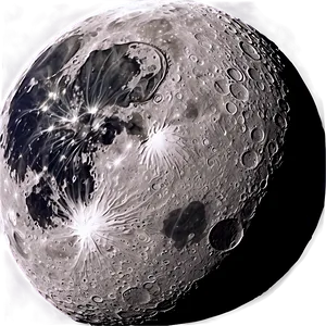 Moon Surface Night Sky View PNG Xrm93 PNG