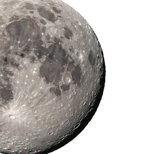 Moon Surface With Galactic Viewpoint PNG 06262024