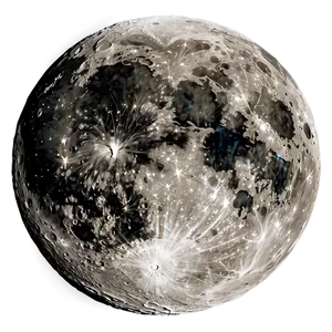 Moon Surface With Galactic Viewpoint PNG Frv18 PNG