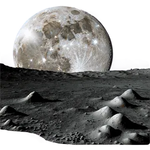 Moon Surface With Space Colony Png 44 PNG image