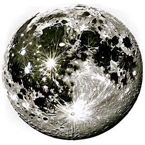 Moon Through Telescope PNG Ban25 PNG