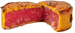 Mooncake Cross Section View PNG image
