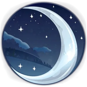 Moonlight Scene Transparent Png 05252024 PNG image