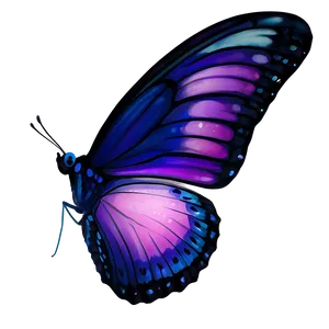 Moonlit Glow Butterfly PNG 14